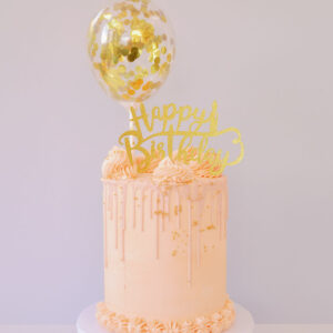 Balloon Buttercream Birthday Cake